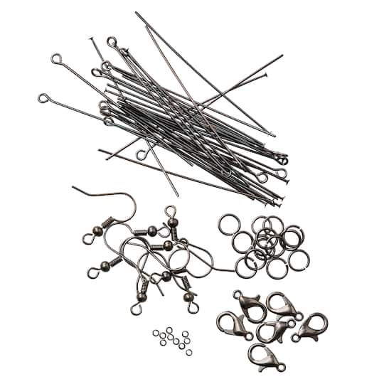 100 Piece Assorted Finding Kit by Bead Landing